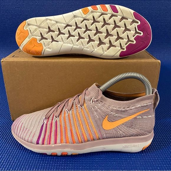 Nike Shoes - Nike Free Transform Flyknit Trainer Shoes 833410-502 Mango Purple Women’s 6